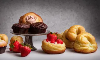 Pastry arrangement created by an AI